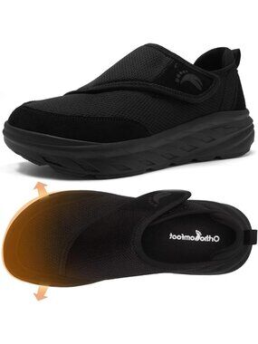 Comfortable Women's Orthopedic Walking Shoes for Diabetic Feet, Arch Support